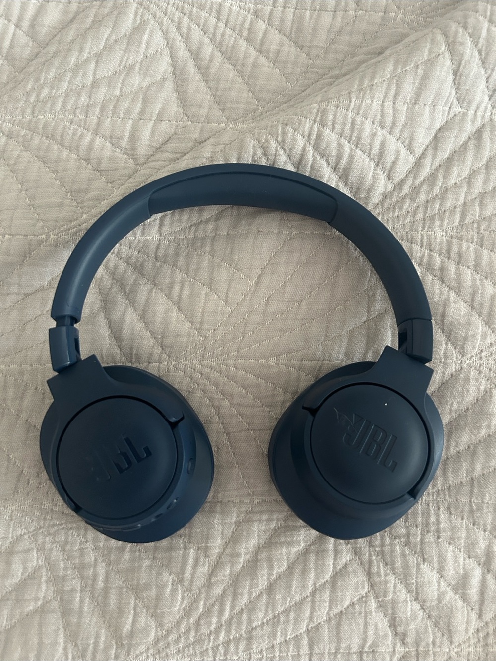 JBL On-Ear Headphones — Dark Blue Matte Finish